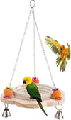 Handwoven Bird Nest Swing – Cotton Rope Hammock with Bells