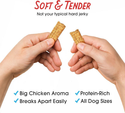 Filler Free Dogs Love Chicken Premium Jerky Treats for Dogs, 3 Lb. Bag
