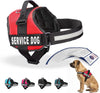 Service Dog Vest Harness – XL, Adjustable & Reflective, Red