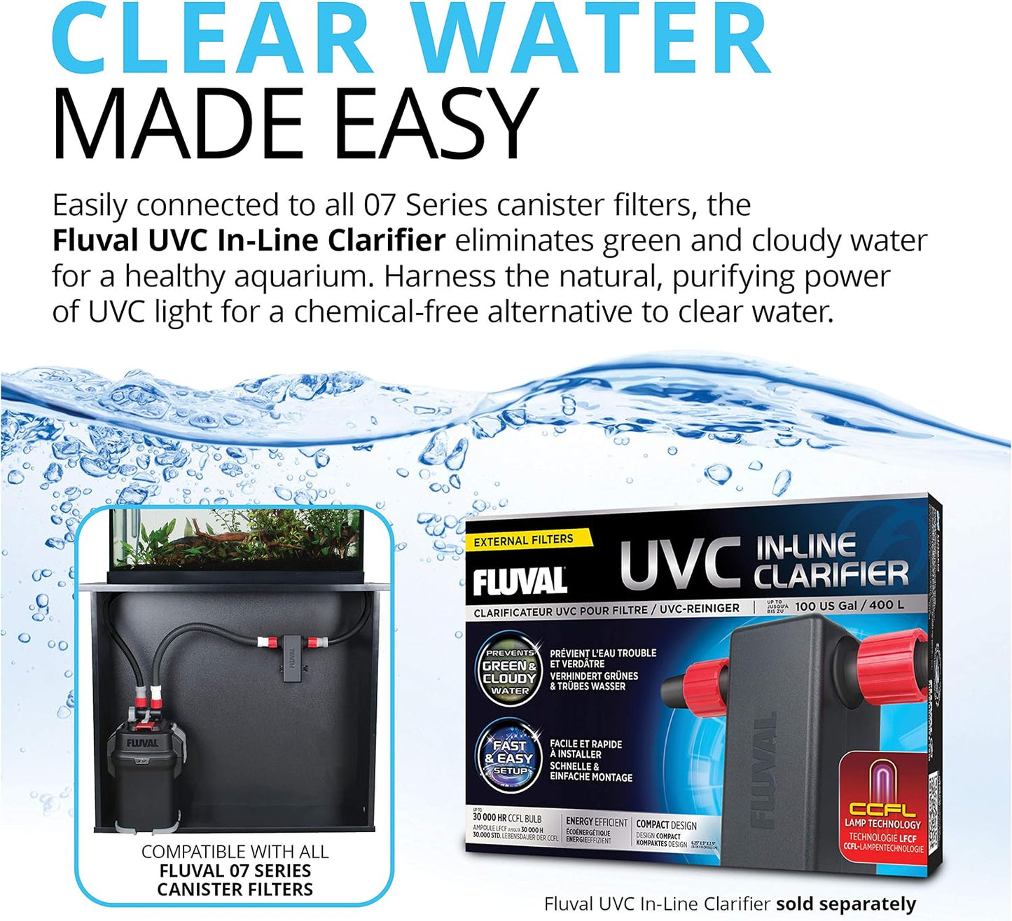 407 Perfomance Canister Filter - for Aquariums up to 100 Gallons - Aquarium Canister Filter | Aquarium Canister Filter