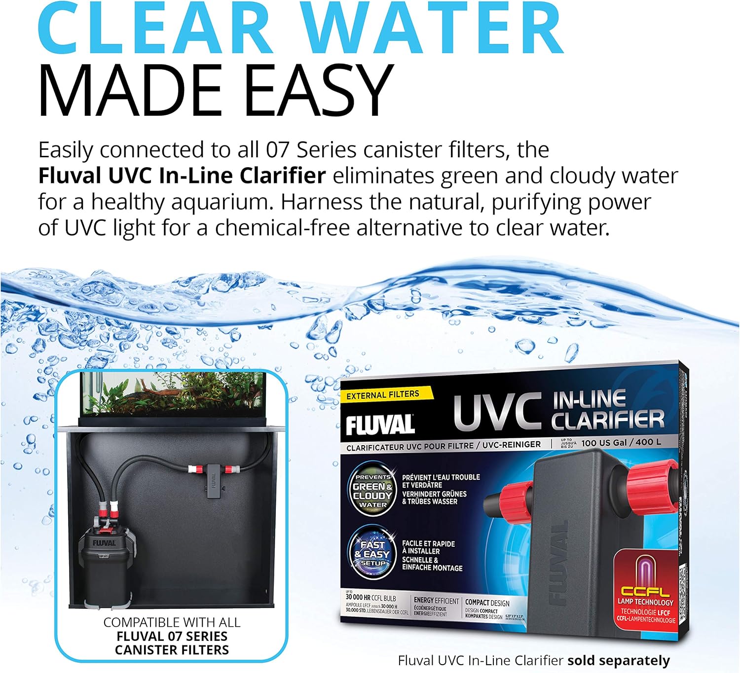 407 Perfomance Canister Filter - for Aquariums up to 100 Gallons - Aquarium Canister Filter | Aquarium Canister Filter