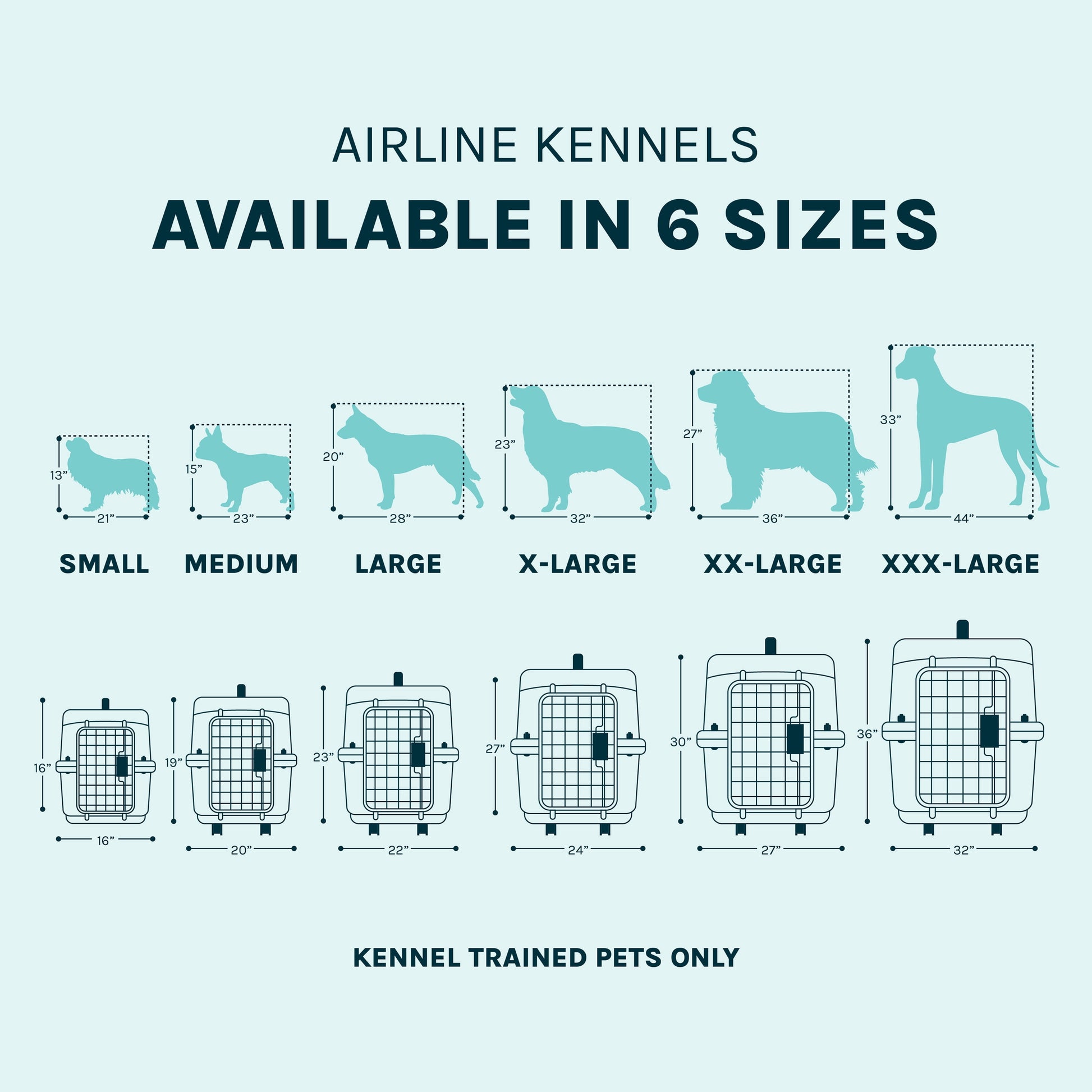 Airline Approved Plastic Dog Kennel with Wheels, Large